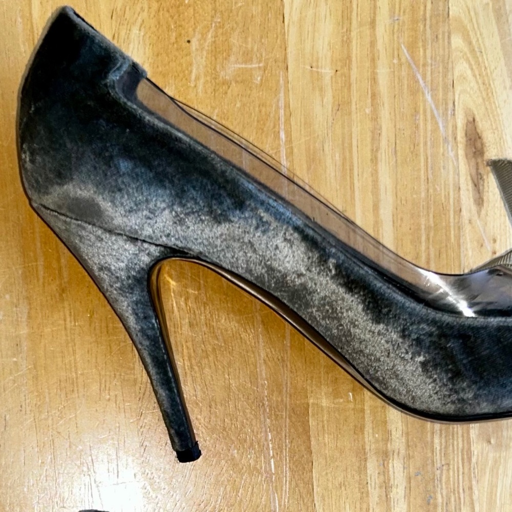 Stella McCartney velvet peep-toe heels 8.5/9.0 - Picture 11 of 14